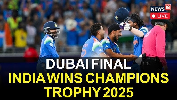 India win icc champions trophy: defit newziland 2025