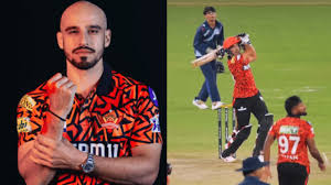superman abhinav manohar flies high to take a one handed ipl 2025 में SRH बनाम RR