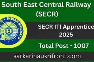 SECR Trade Apprentice Recruitment 2025: Golden Opportunity for ITI Pass Candidates