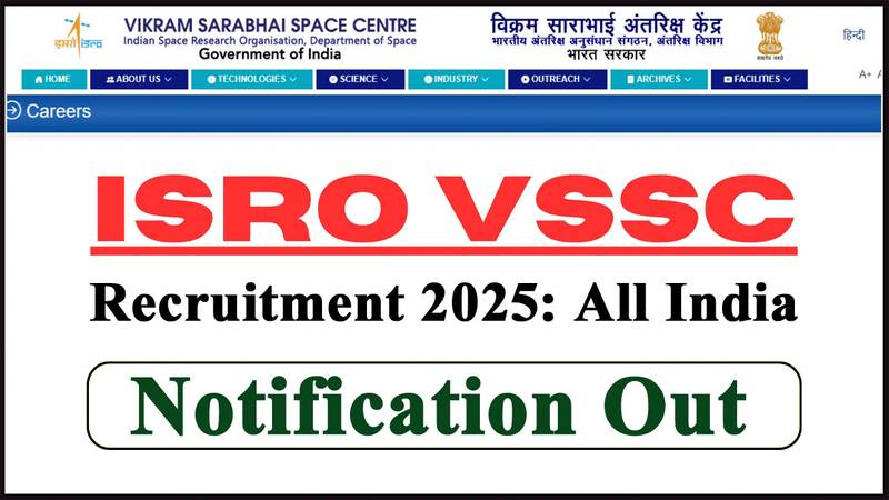 ISRO VSSC Assistant, Driver, Fireman, Cook Jobs 2025 – 16 पदों के लिए ऑनलाइन आवेदन