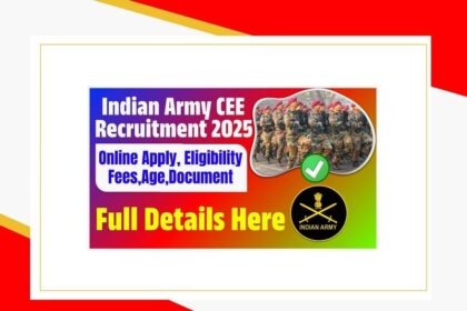 Indian Army Soldier Recruitment 2025 via CEE – ऑनलाइन आवेदन कैसे करें?